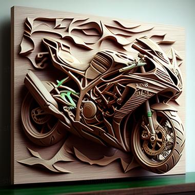 3D модель Kawasaki H2 SX SE (STL)